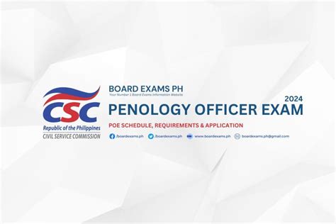 poe exam schedule 2024|Penology Officer Examination 2024 Schedule, Requirements.